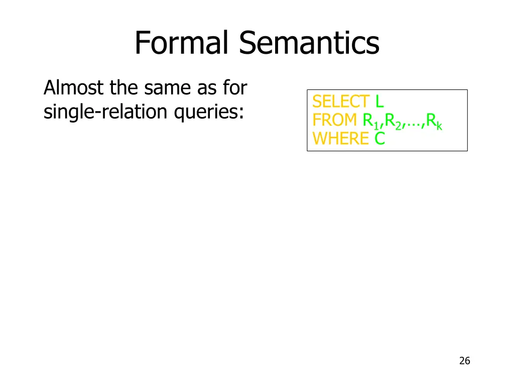 formal semantics