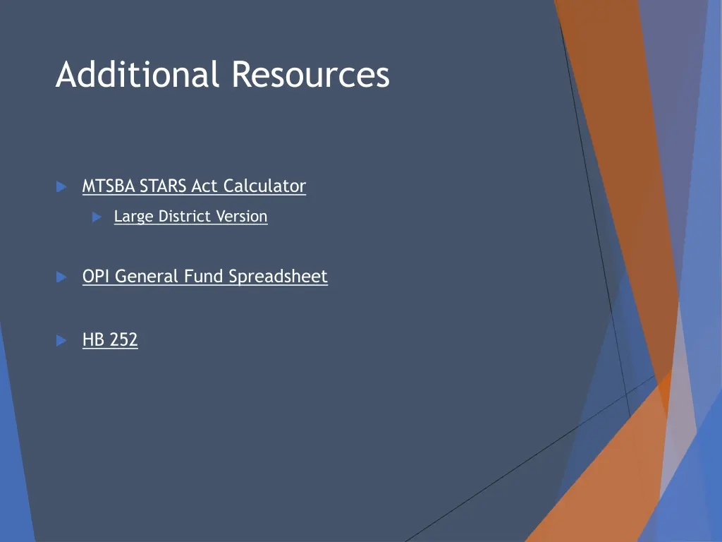 additional resources