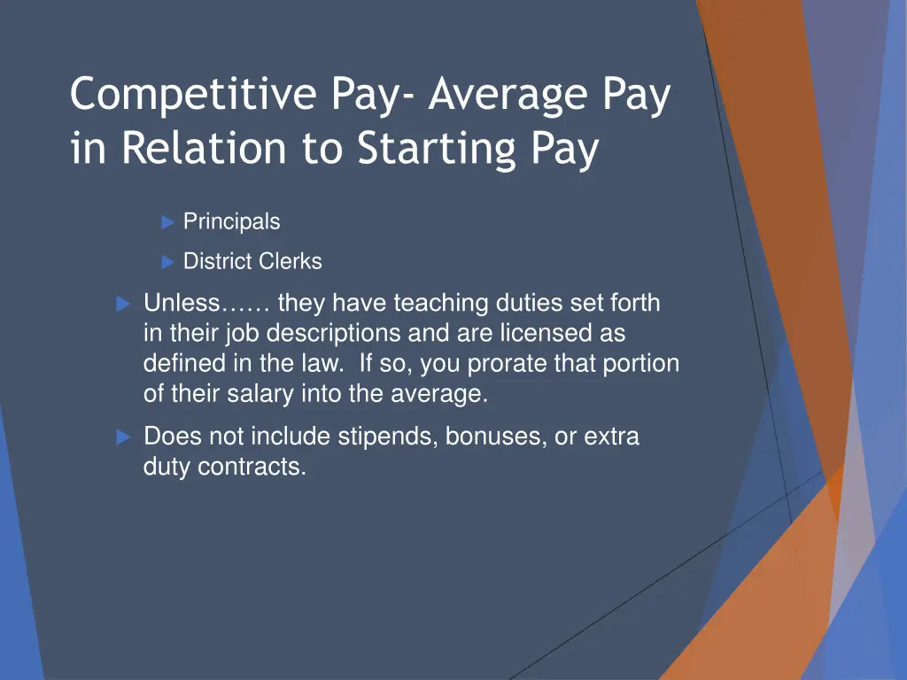 competitive pay average pay in relation 1
