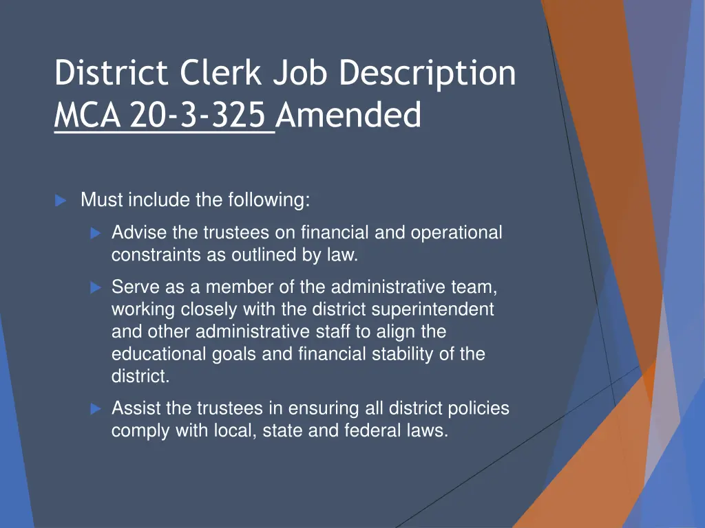 district clerk job description