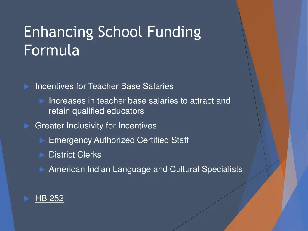 enhancing school funding formula