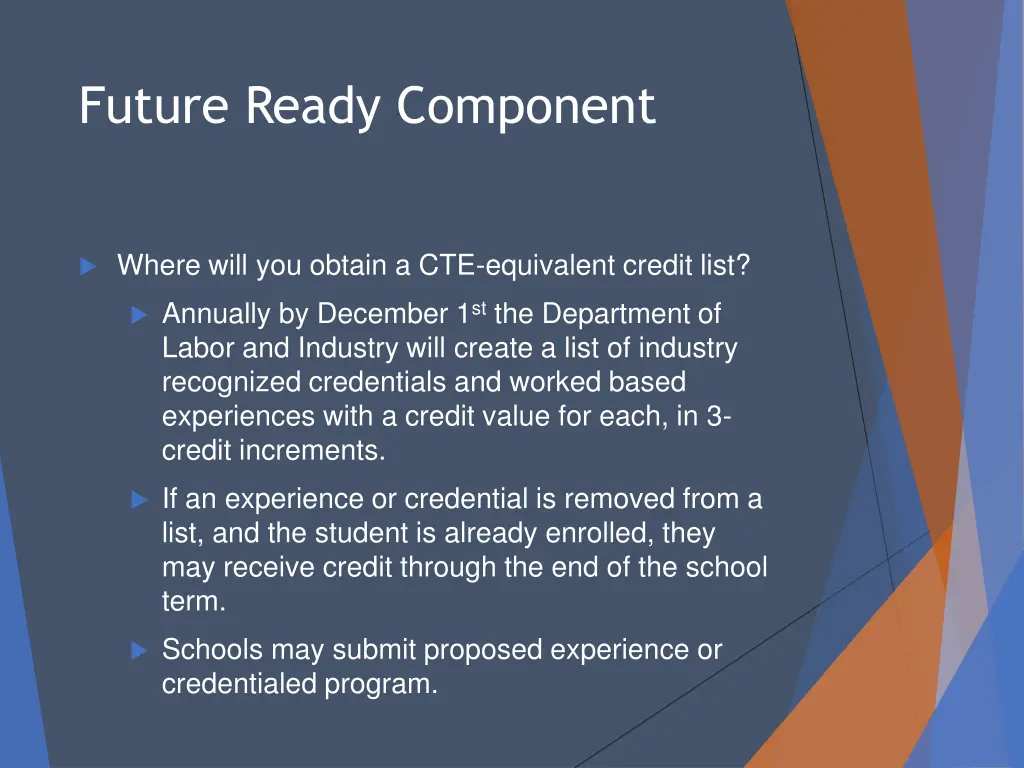 future ready component