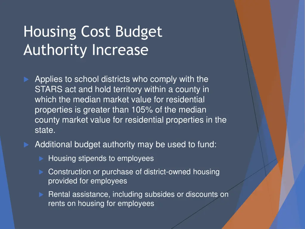 housing cost budget authority increase 1
