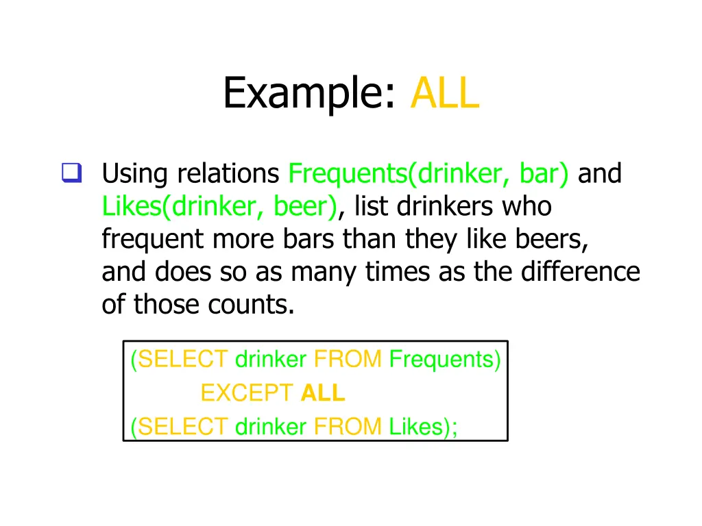 example all
