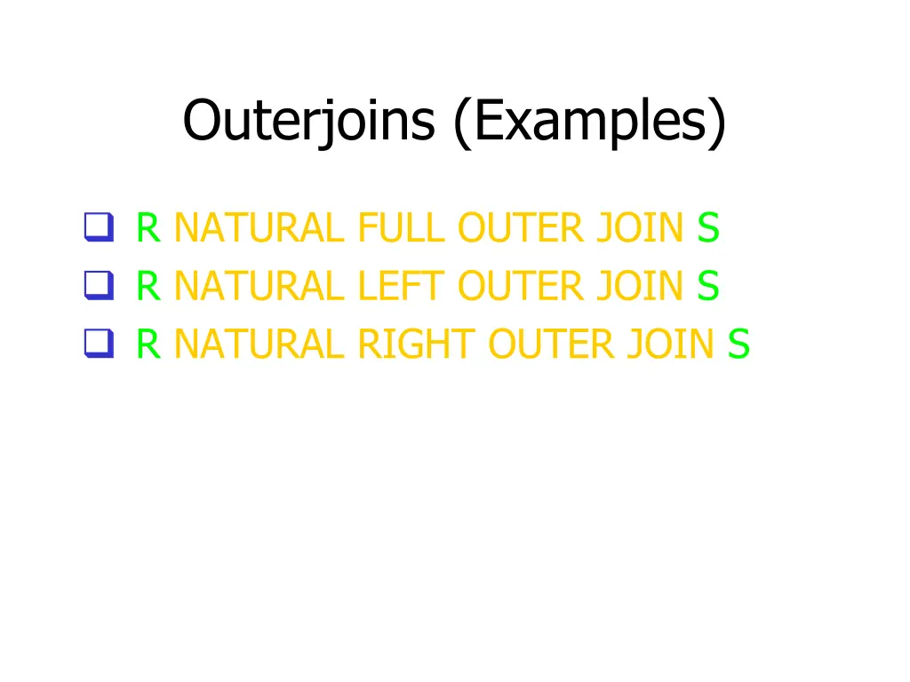 outerjoins examples