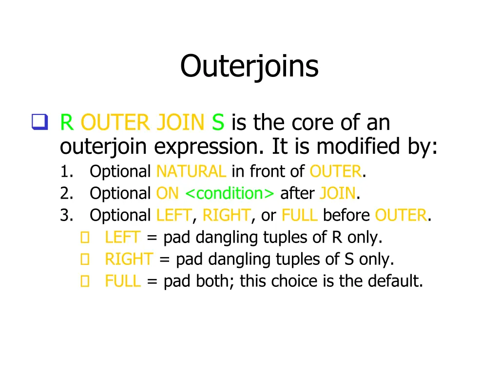 outerjoins