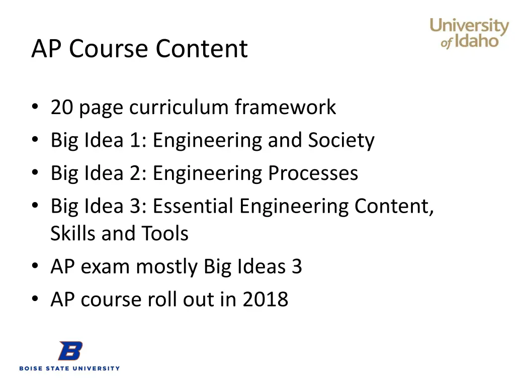 ap course content