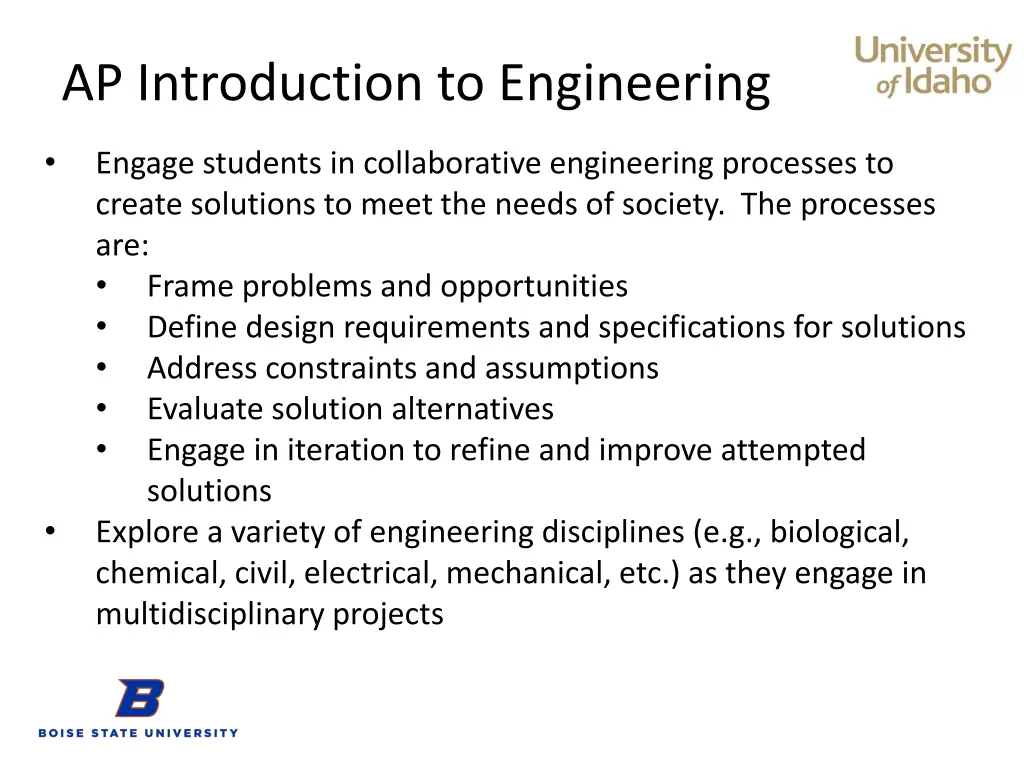 ap introduction to engineering