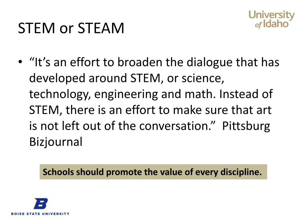 stem or steam