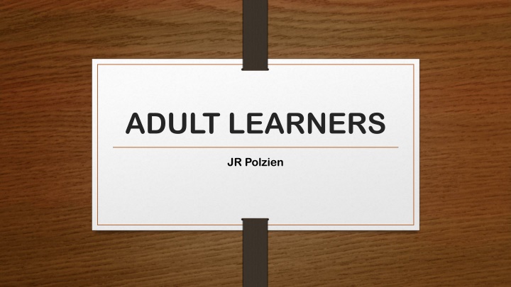adult learners