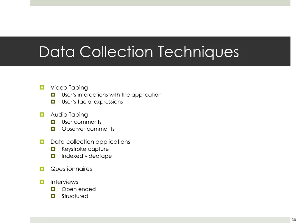data collection techniques