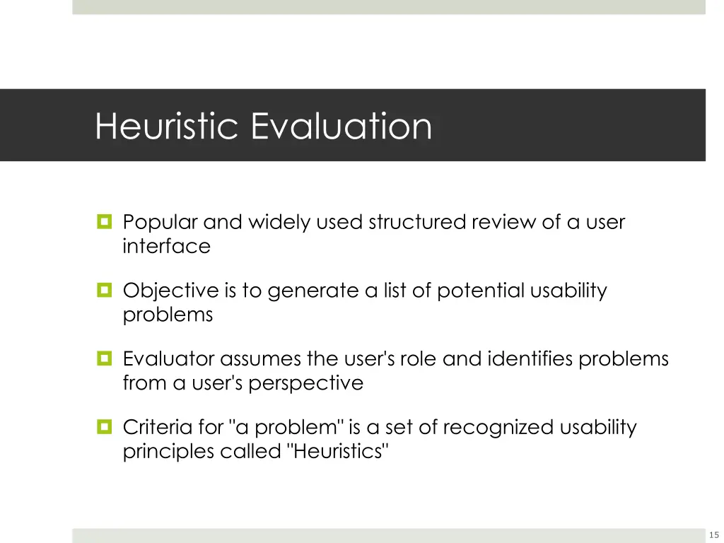 heuristic evaluation