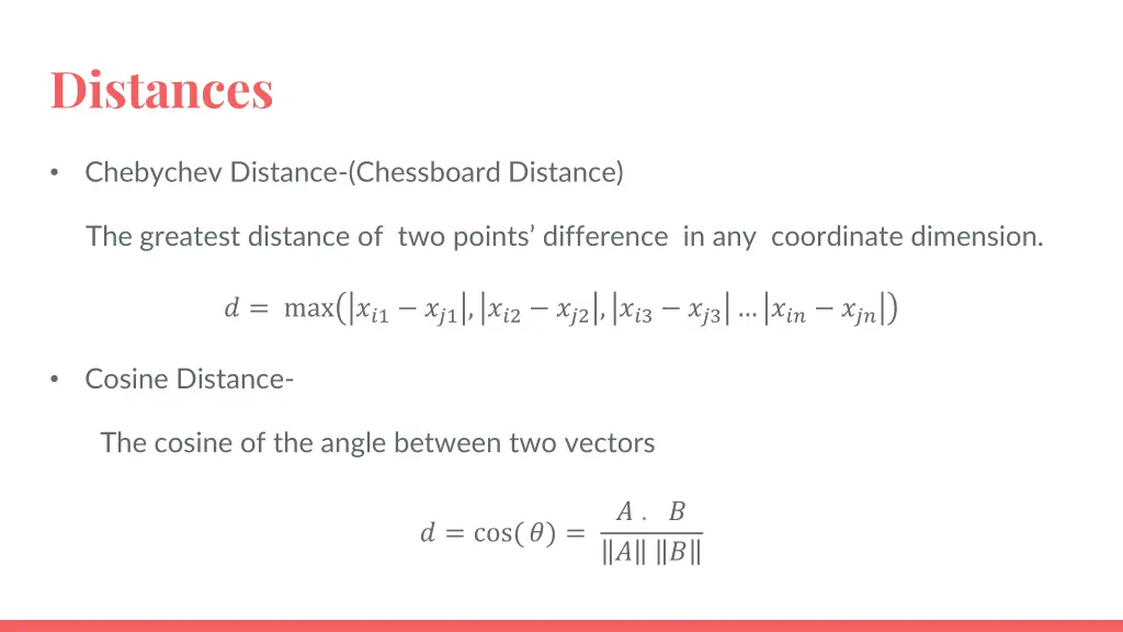 distances 1
