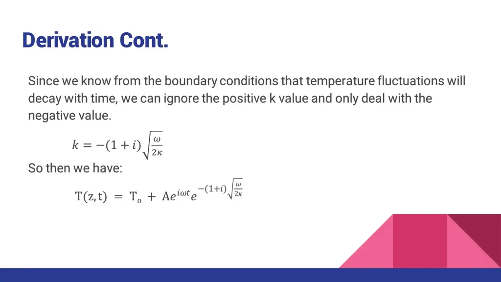 derivation cont 1