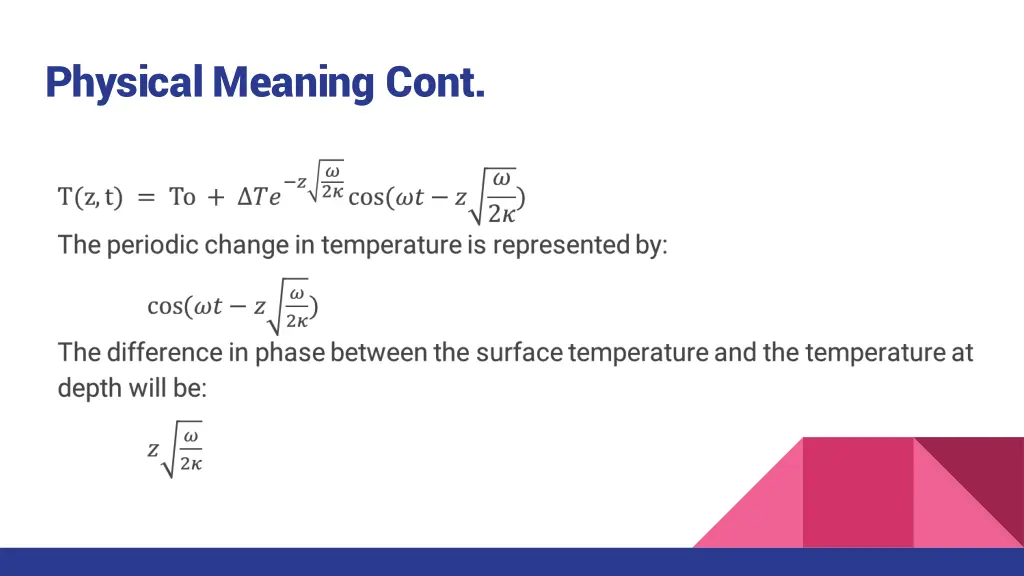physical meaning cont