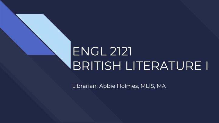 engl 2121 british literature i