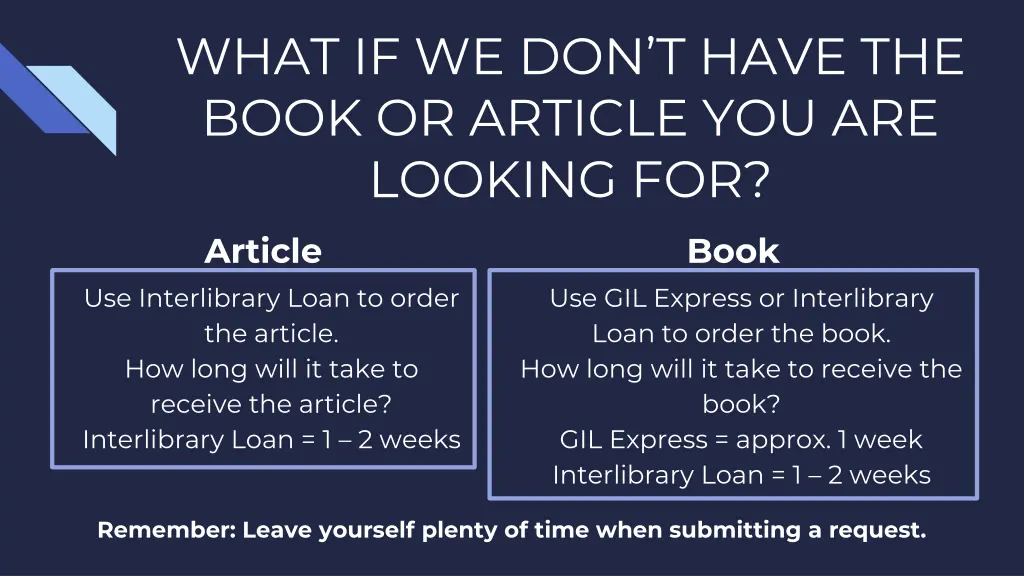 what if we don t have the book or article