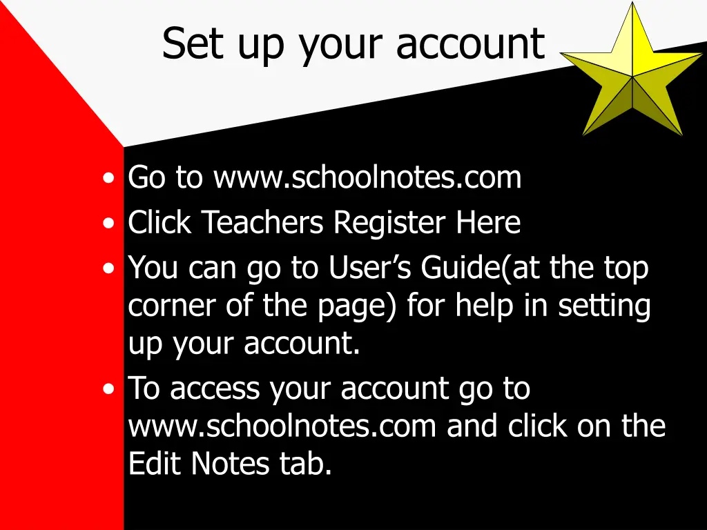 set up your account