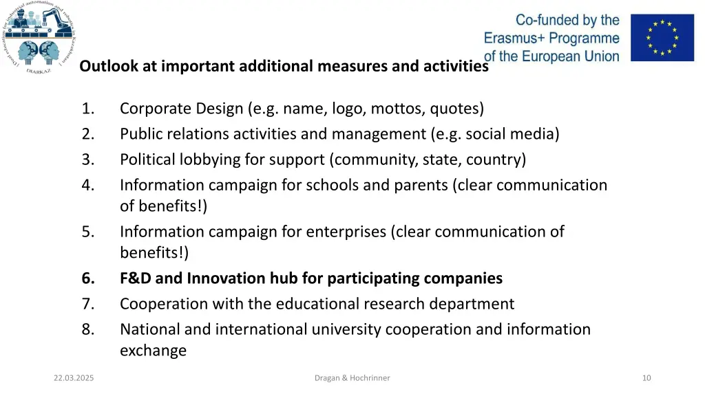 outlook at important additional measures