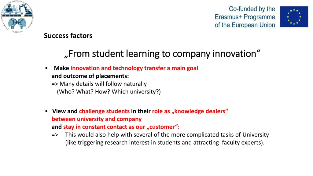 success factors
