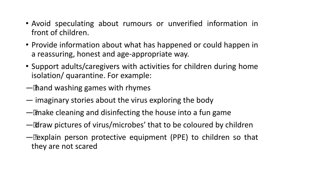 avoid speculating about rumours or unverified