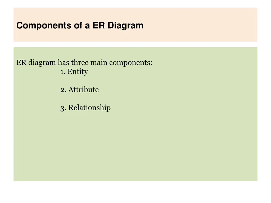 components of a er diagram