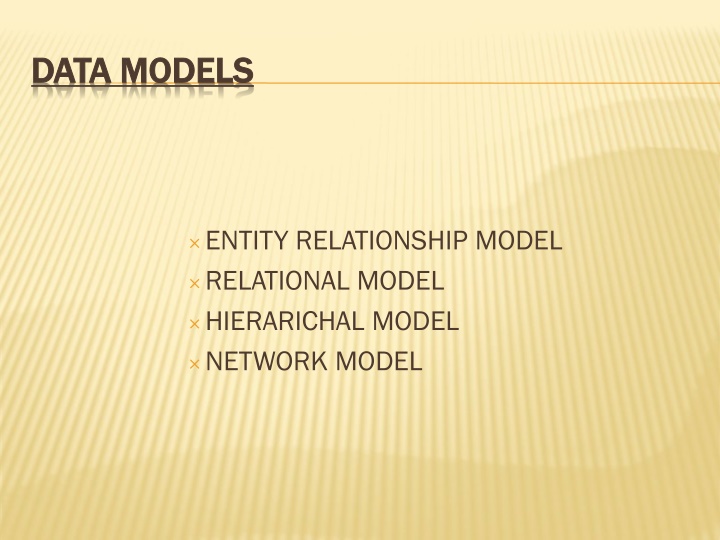 data models data models