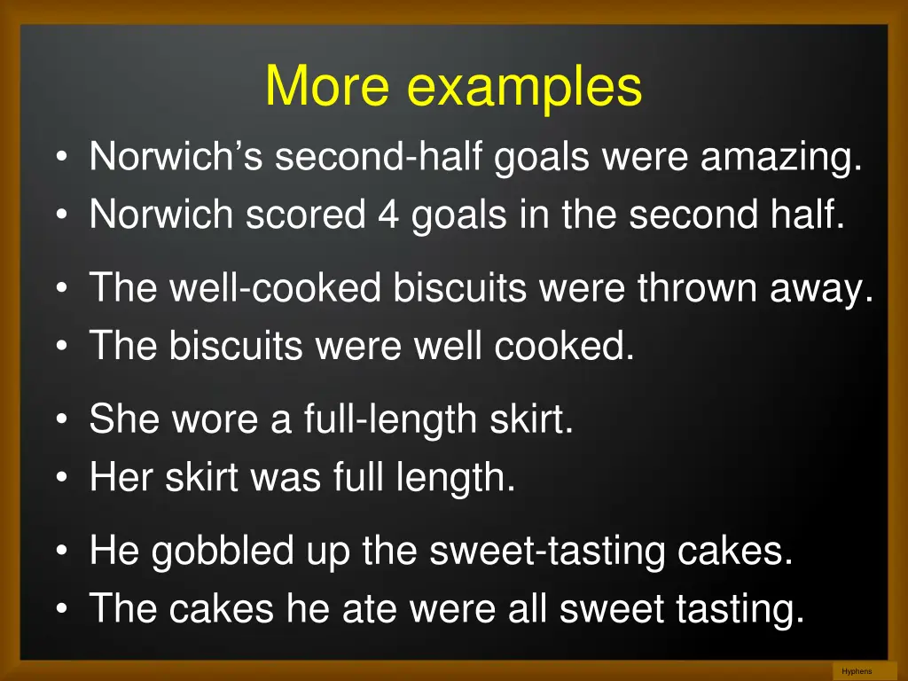 more examples