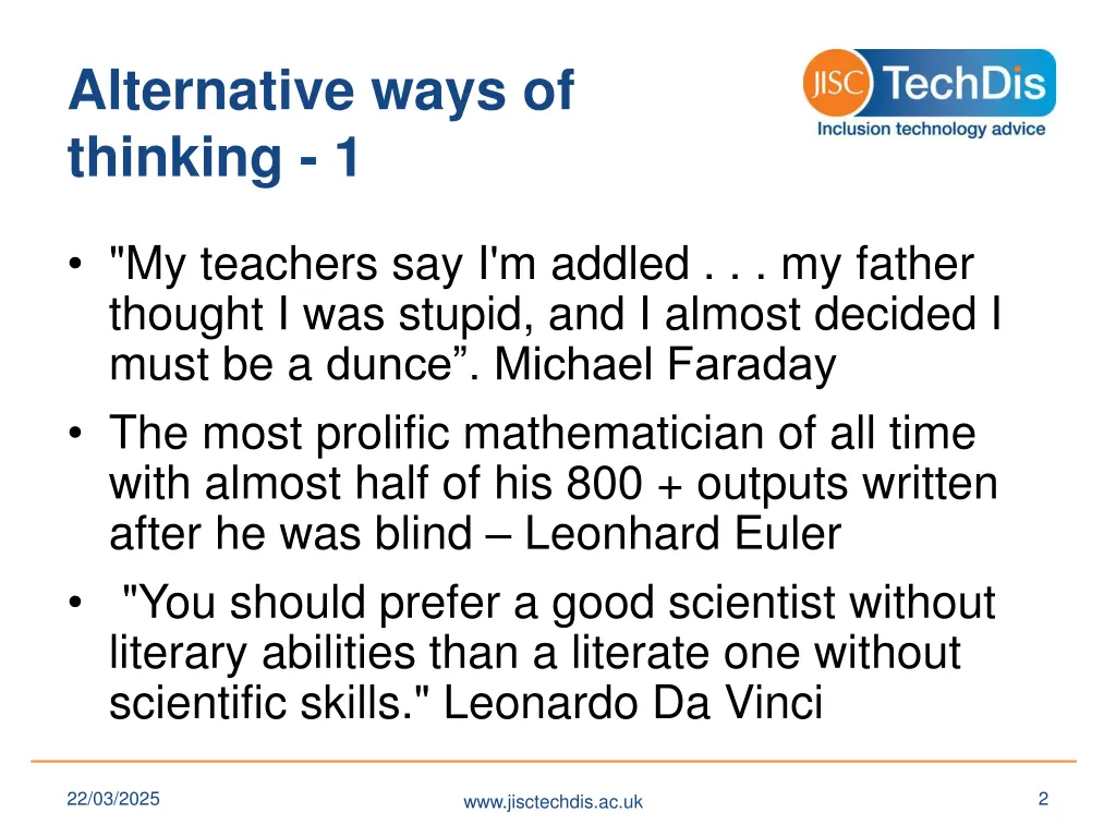 alternative ways of thinking 1