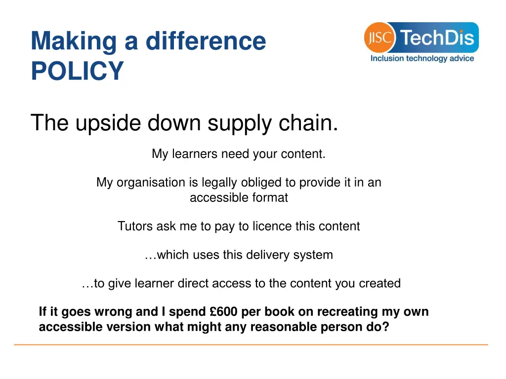 making a difference policy 1