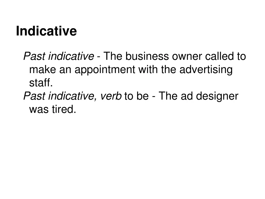 indicative 2