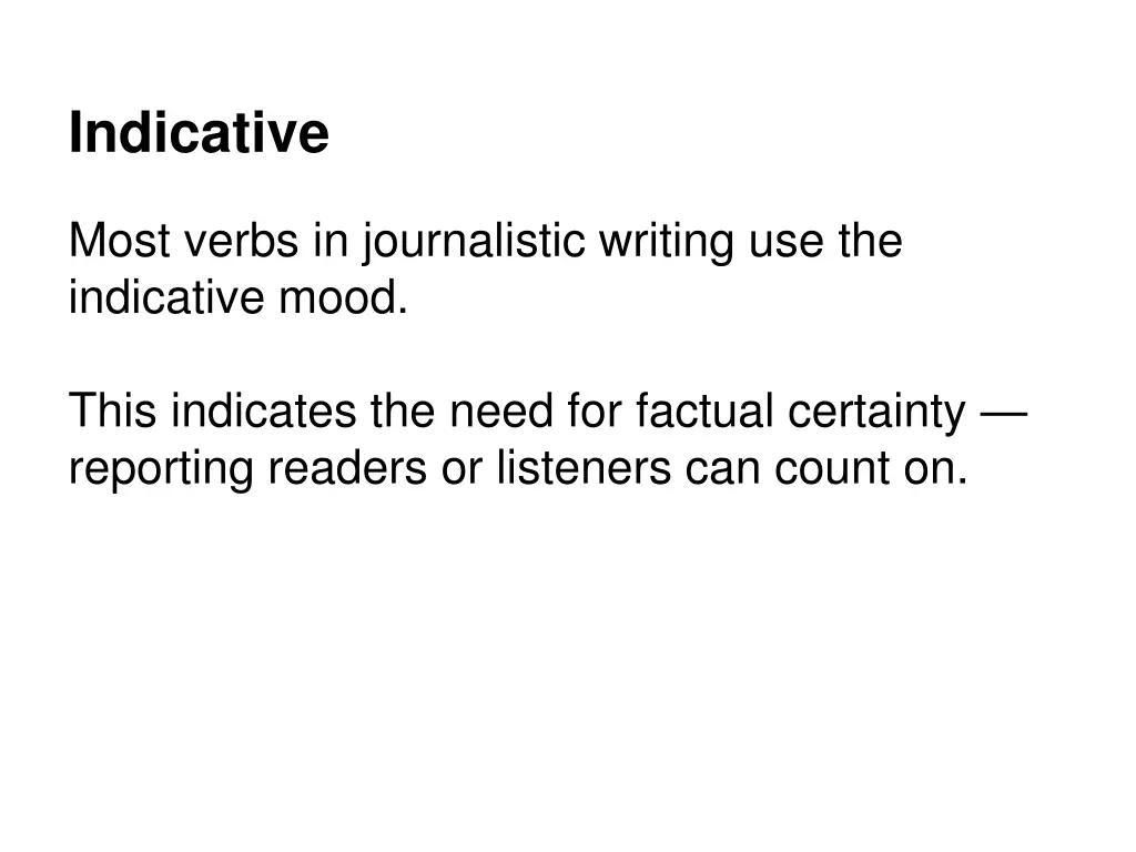 indicative