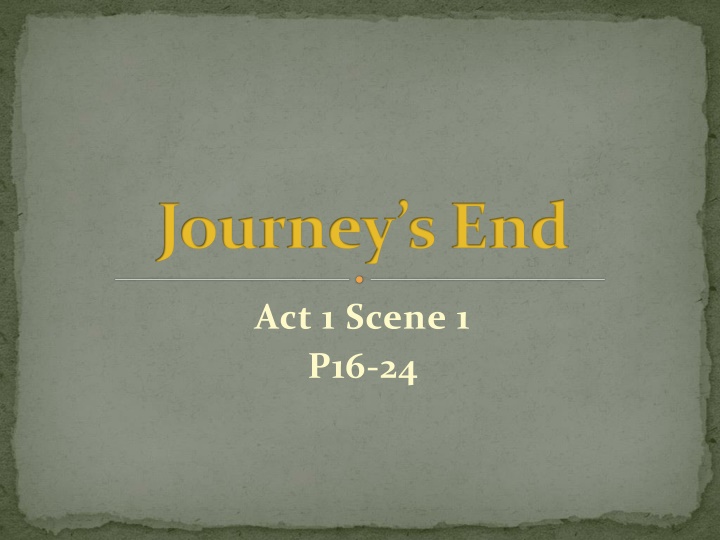 journey s end