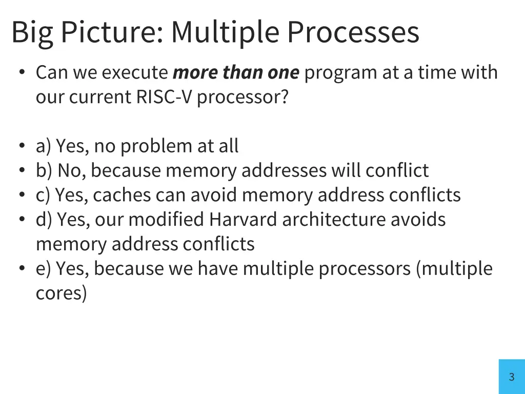 big picture multiple processes