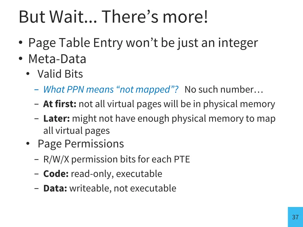 but wait there s more page table entry