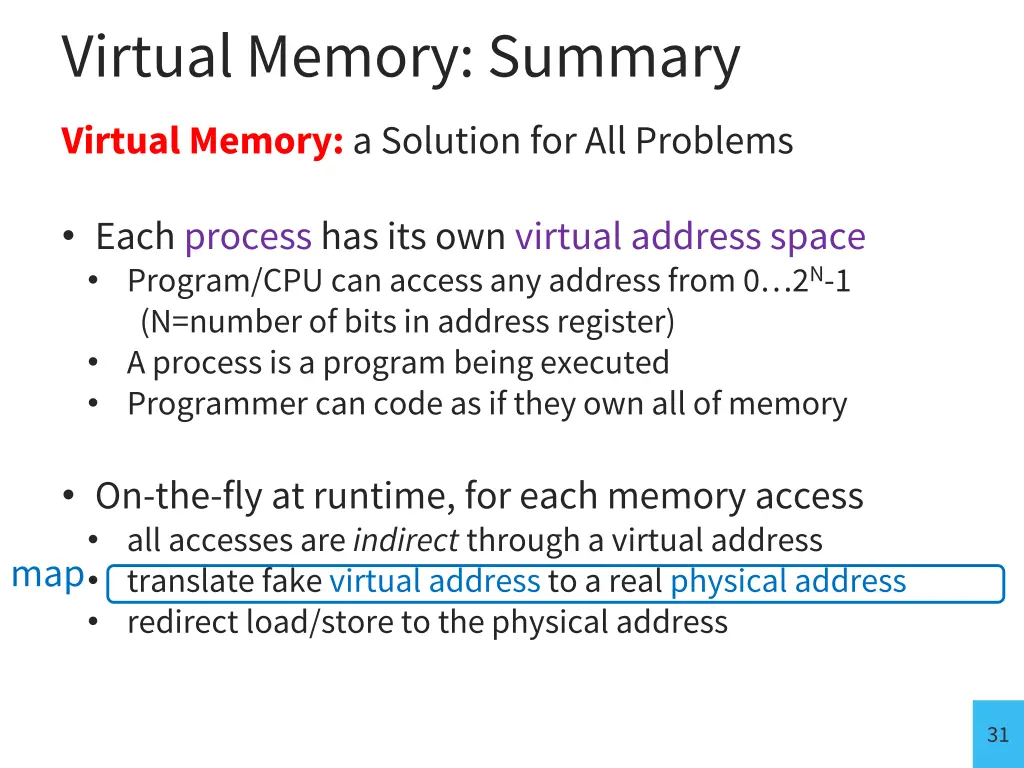 virtual memory summary