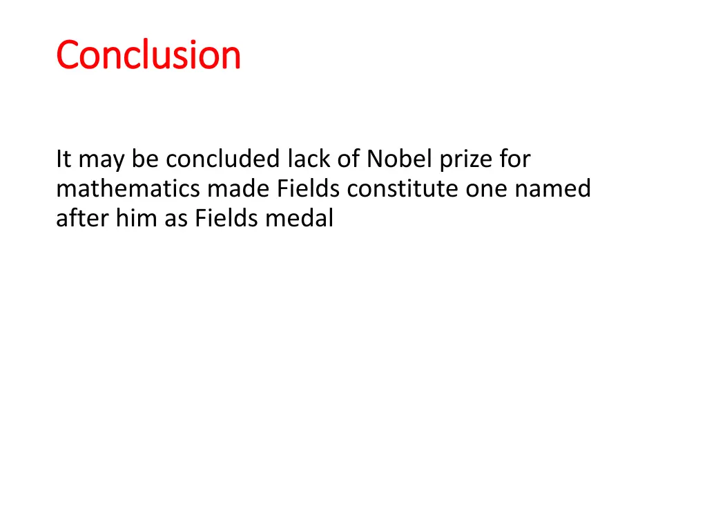 conclusion conclusion