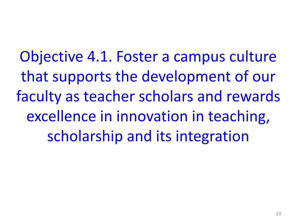 objective 4 1 foster a campus culture that