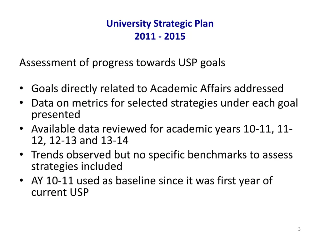 university strategic plan 2011 2015 1