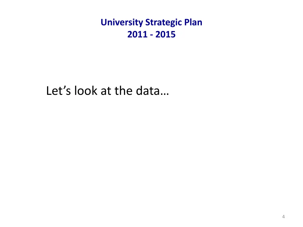 university strategic plan 2011 2015 2