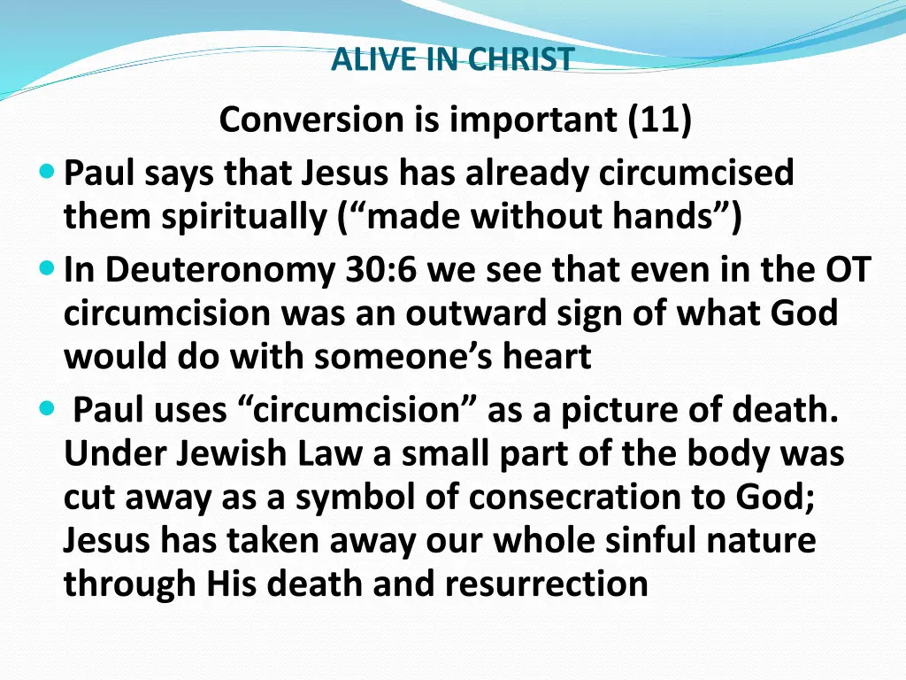 alive in christ 1