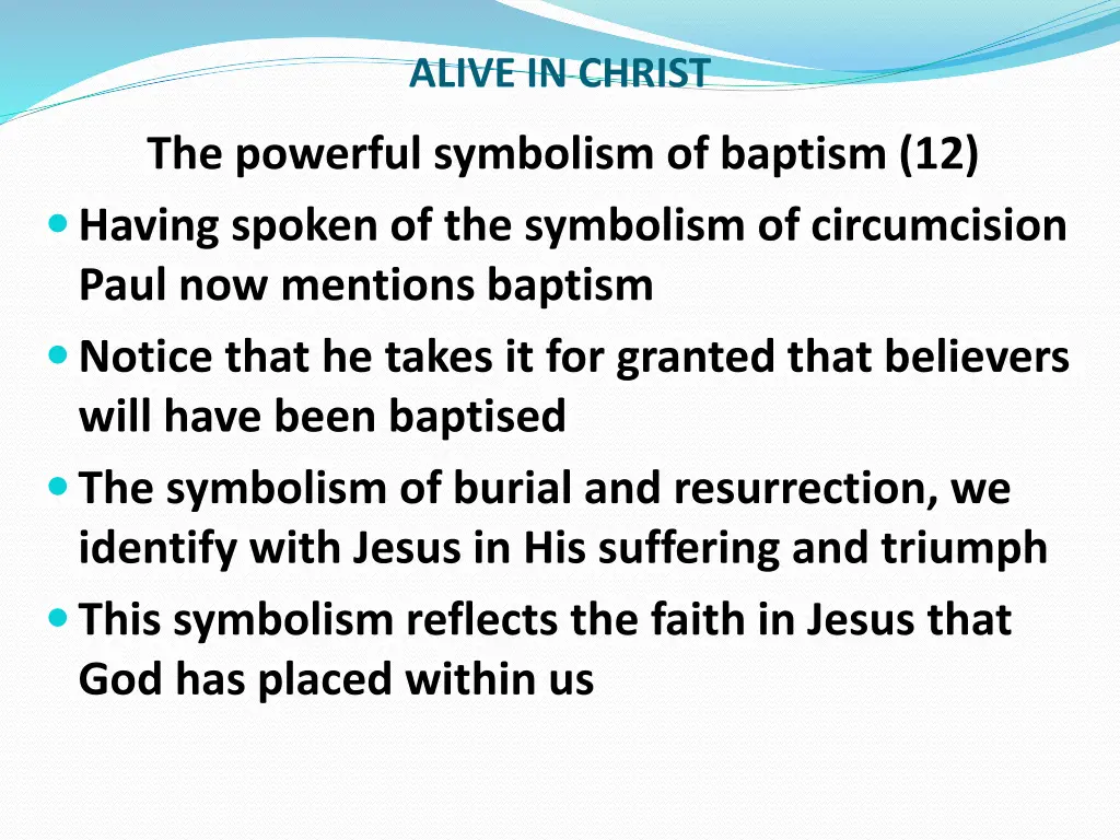 alive in christ 2