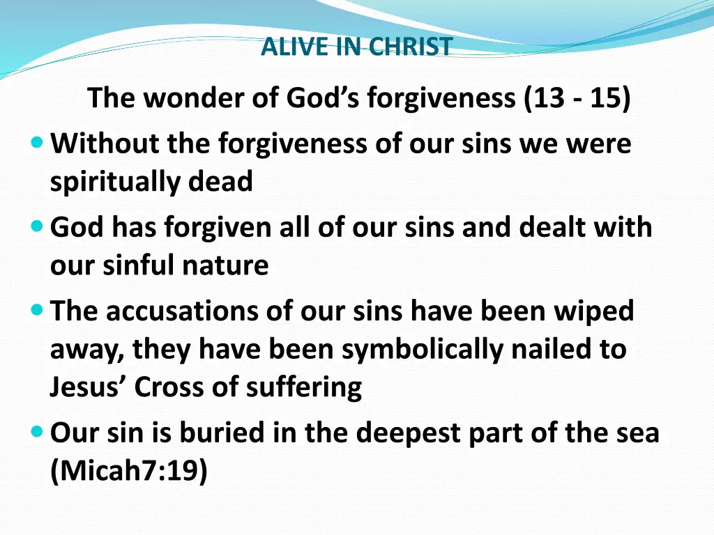 alive in christ 3