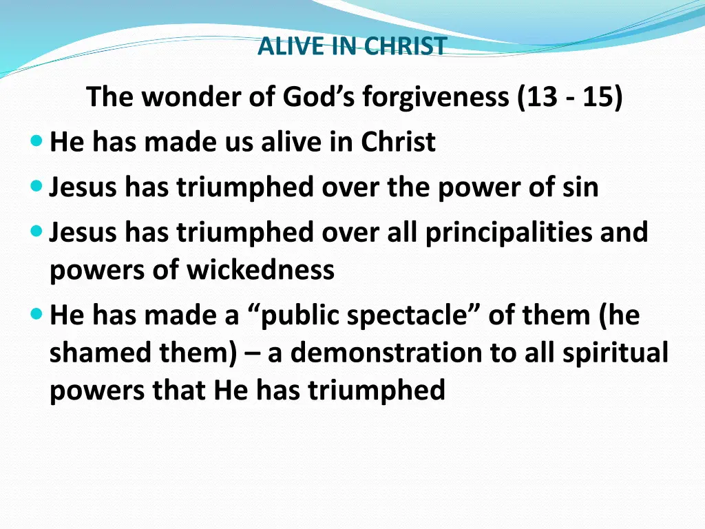 alive in christ 4