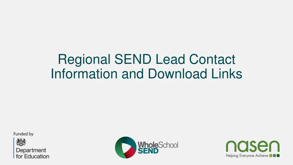 regional send lead contact information