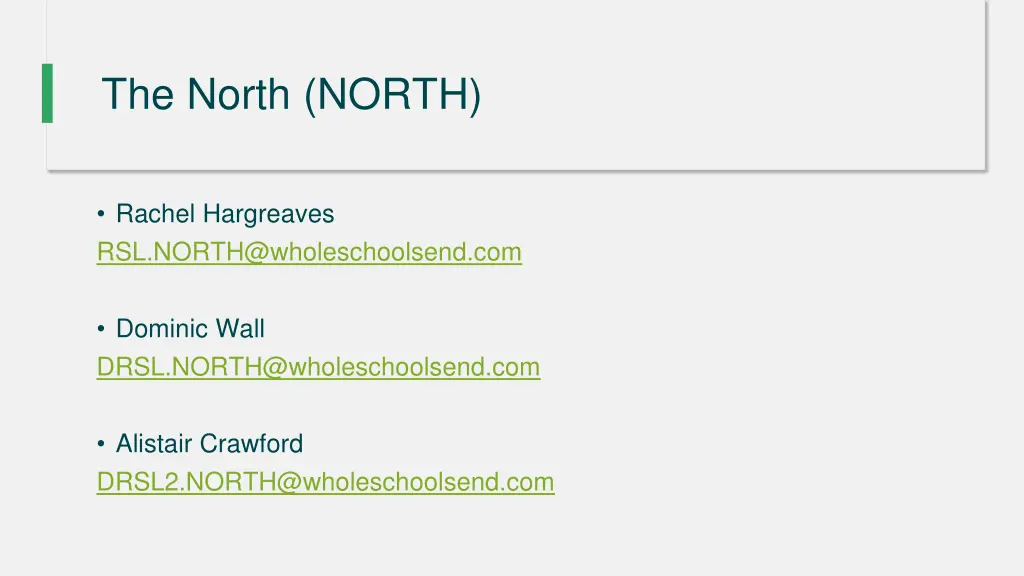 the north north