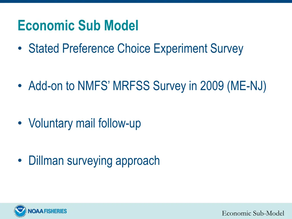 economic sub model