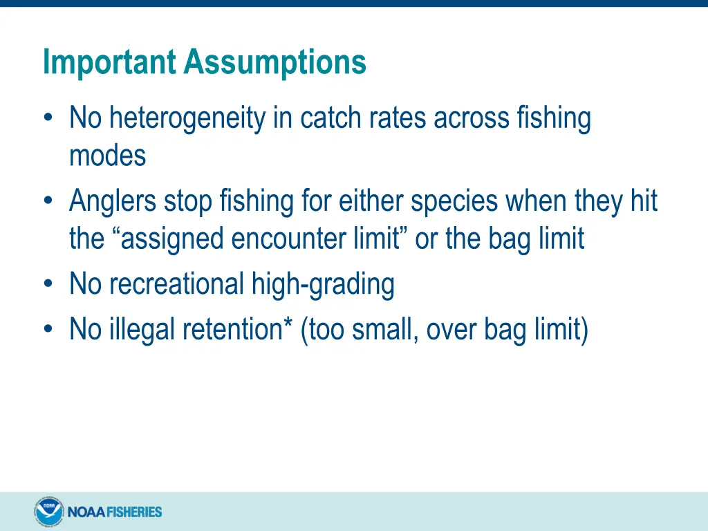 important assumptions