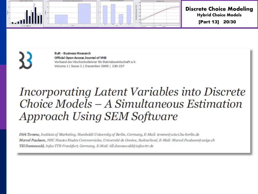discrete choice modeling hybrid choice models 19