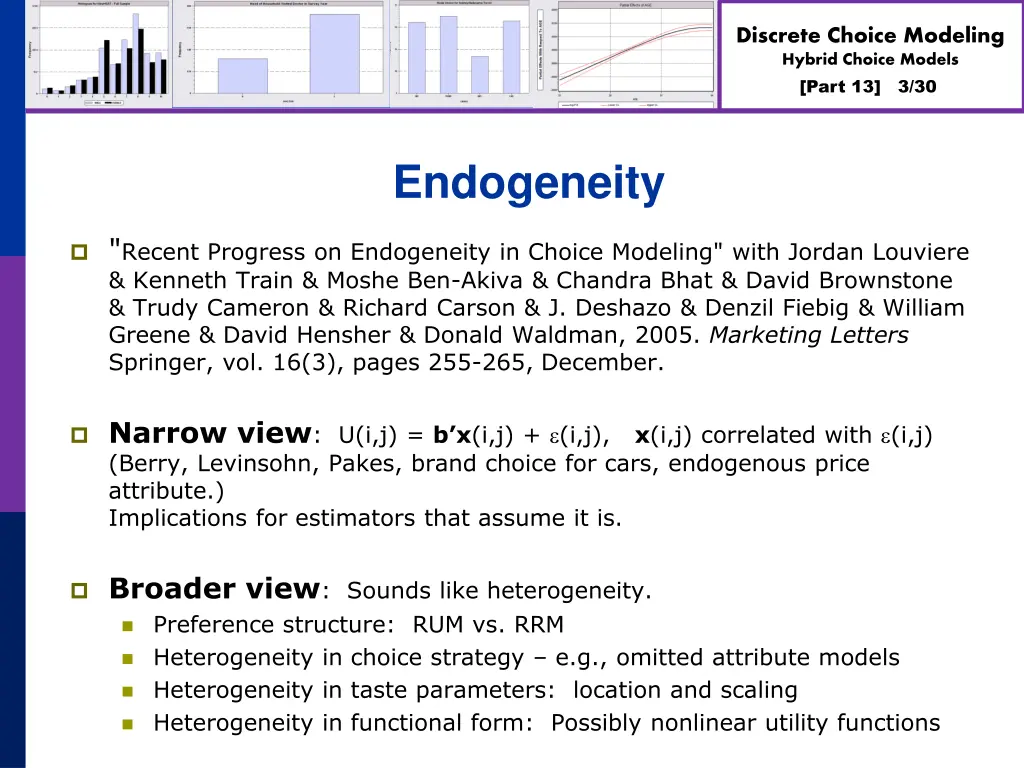 discrete choice modeling hybrid choice models 2